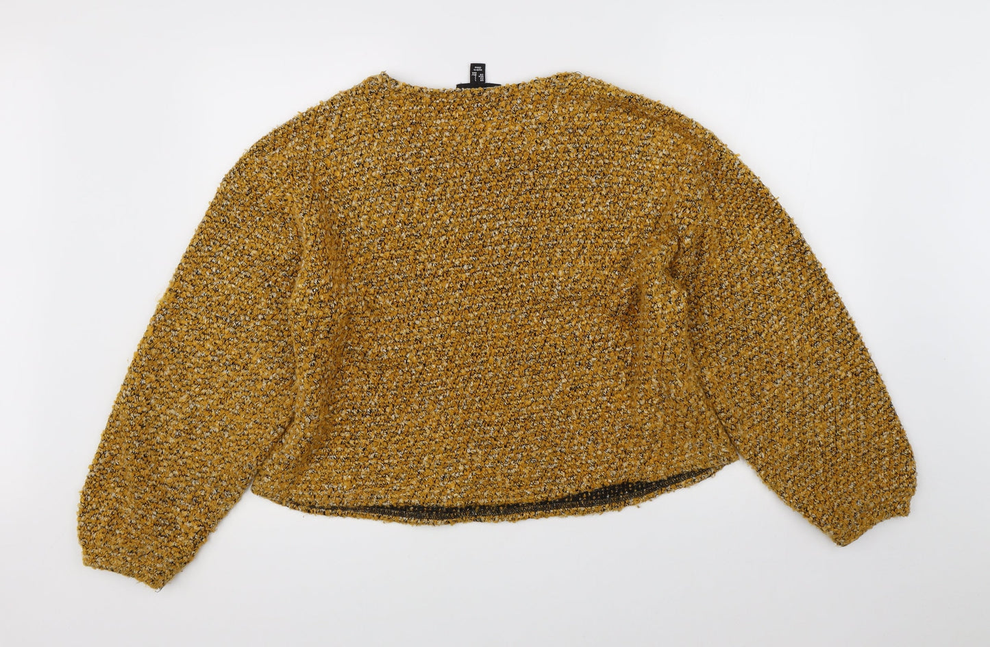 New Look Womens Yellow  Knit Pullover Jumper Size L