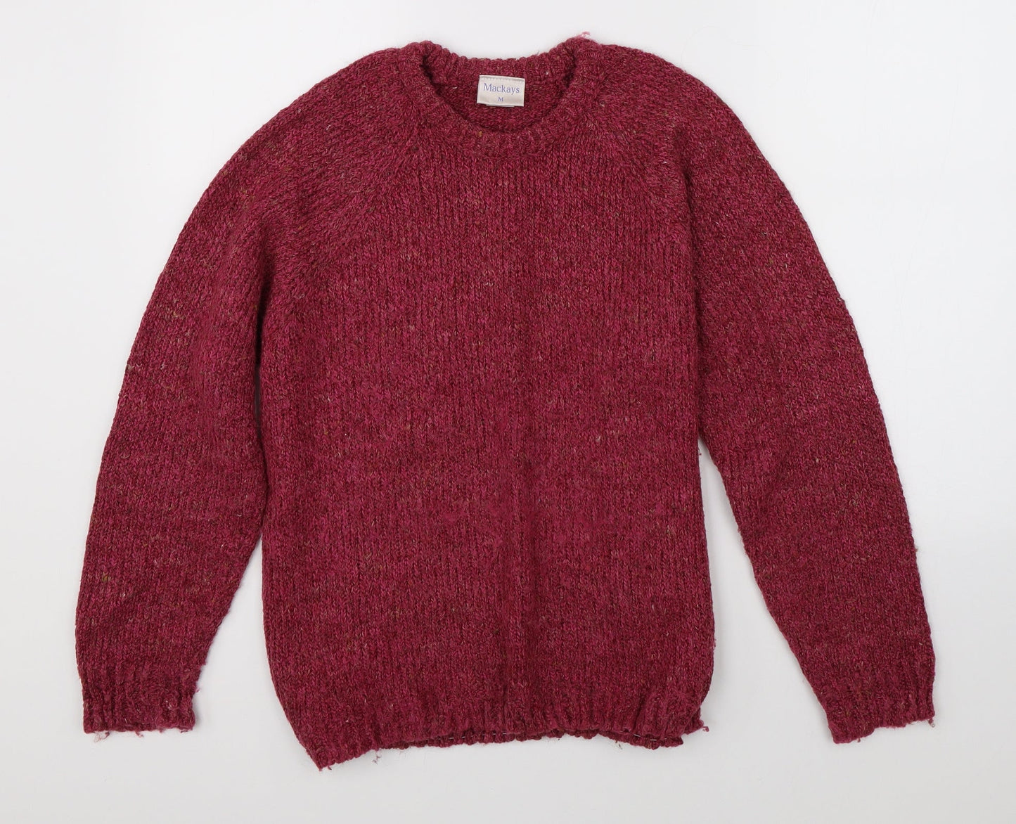 Mackays Womens Pink  Knit Pullover Jumper Size M