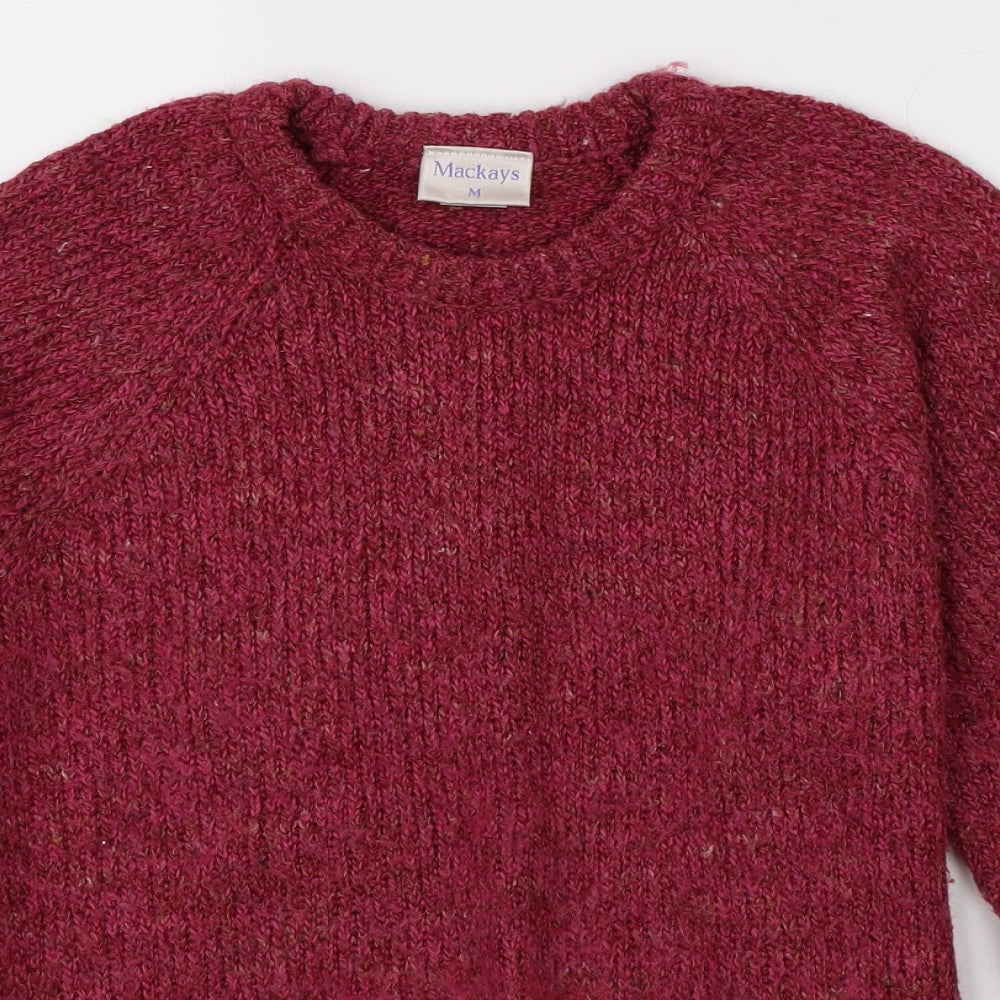Mackays Womens Pink  Knit Pullover Jumper Size M