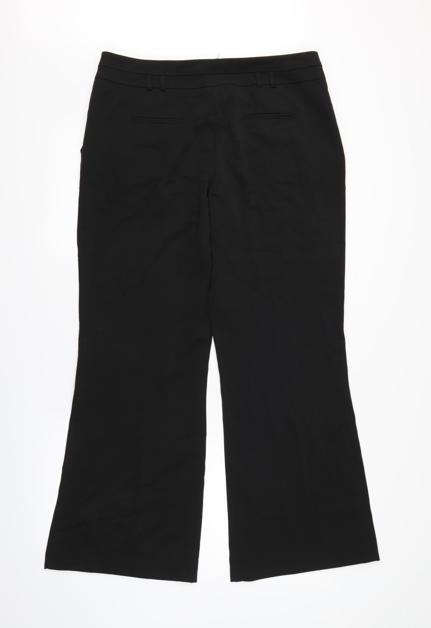 South Womens Black   Trousers  Size 14 L30 in