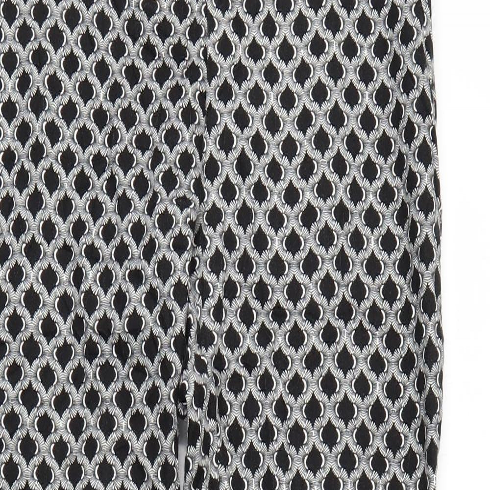 H&M Womens Multicoloured Argyle/Diamond  Trousers  Size 6 L26 in
