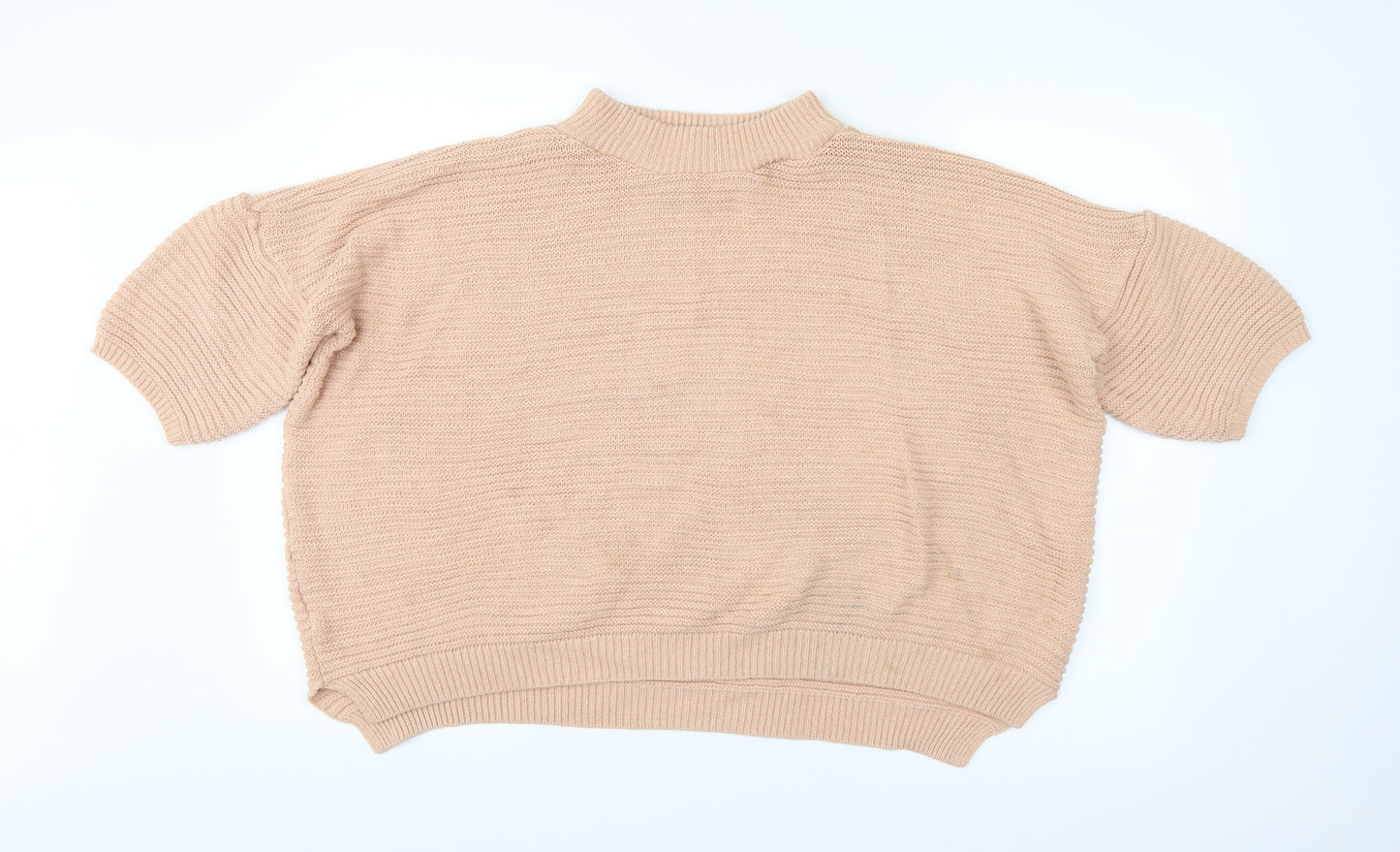 Preworn Womens Pink Striped  Pullover Jumper Size S