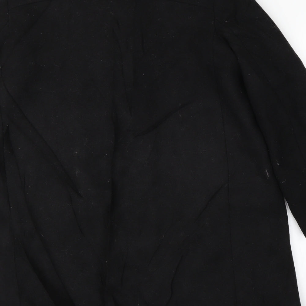 MNG Womens Black   Overcoat Coat Size M