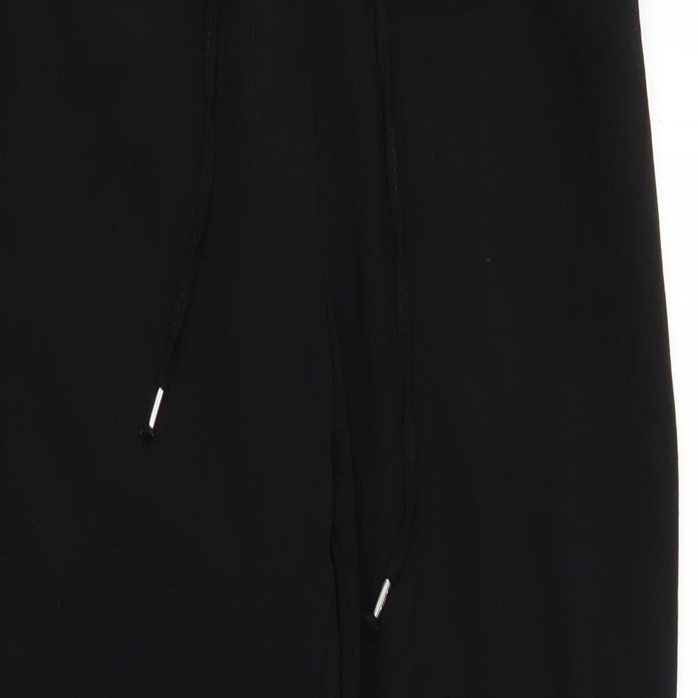 H&M Womens Black   Trousers  Size 8 L28 in