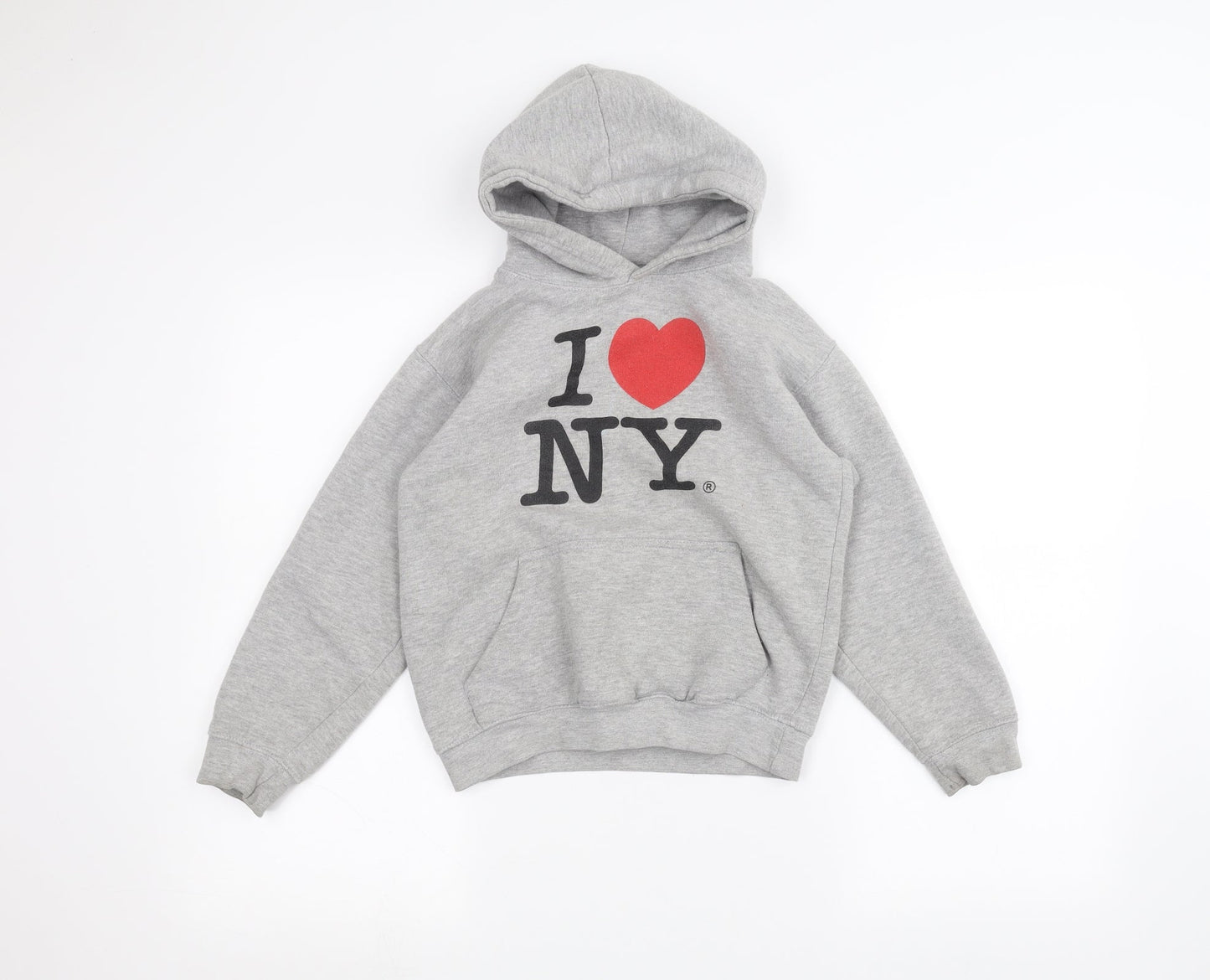 Preworn Girls Grey   Pullover Hoodie Size L