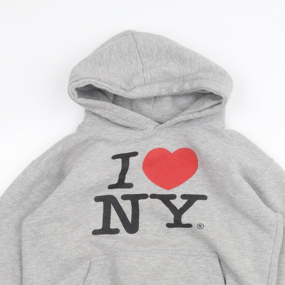 Preworn Girls Grey   Pullover Hoodie Size L