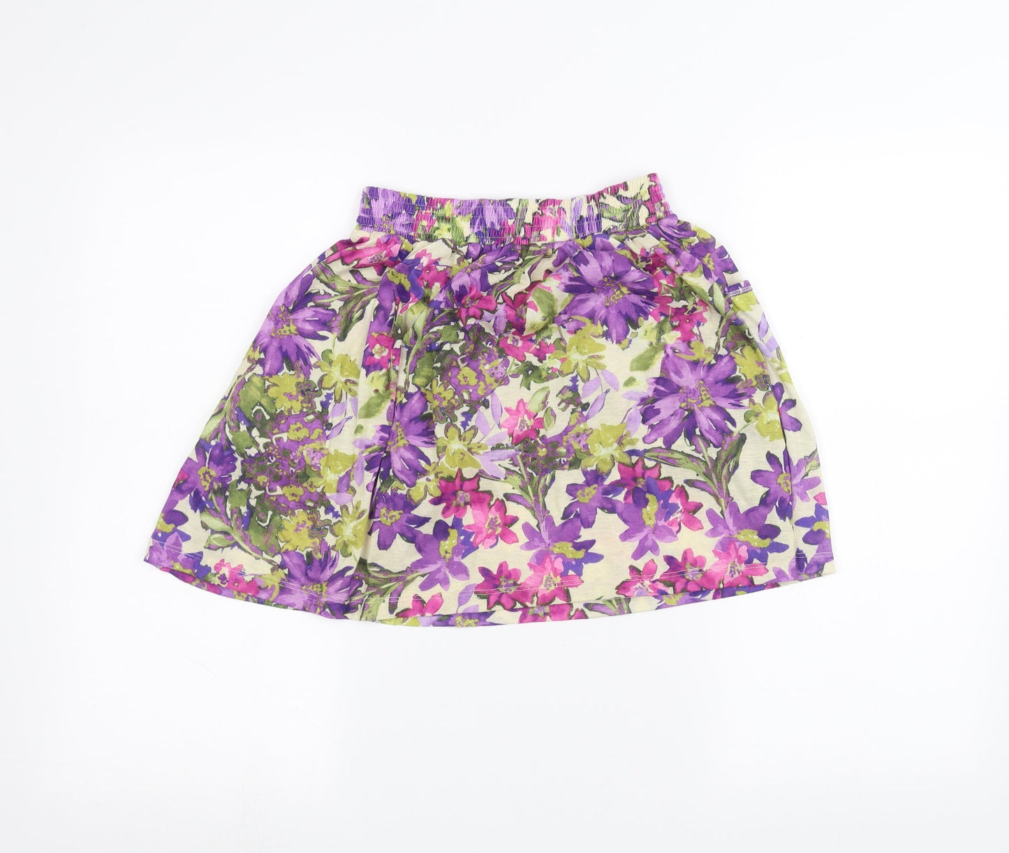 River Island Womens White Floral  A-Line Skirt Size 8