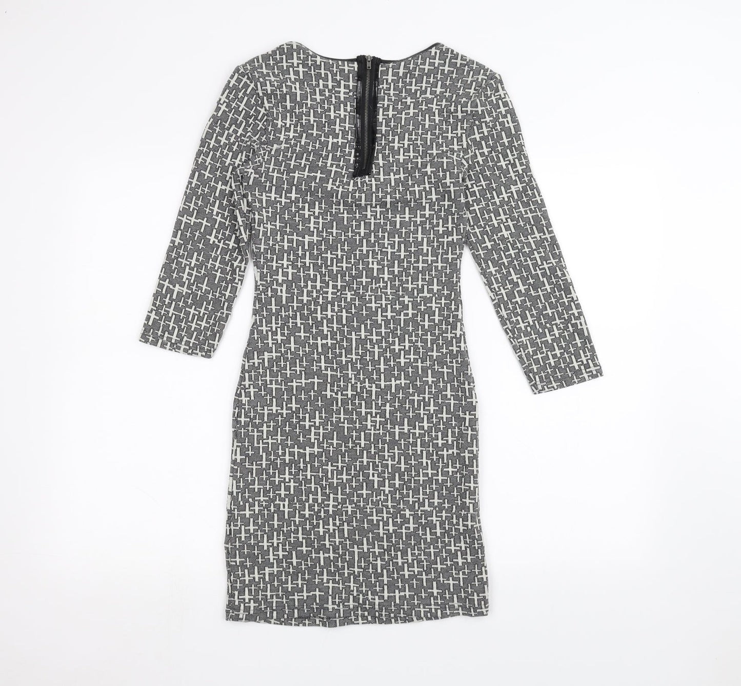 Topshop Womens Grey   Pencil Dress  Size 8