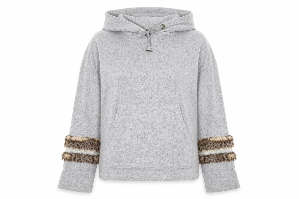 River Island Womens Grey   Pullover Hoodie Size S