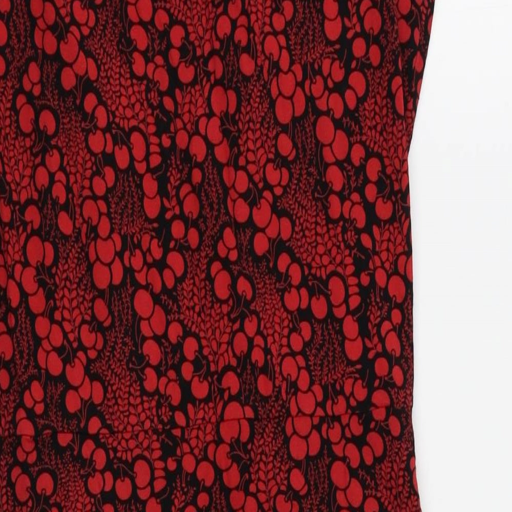 Kooga Womens Red Floral  Wrap Jumper One Size