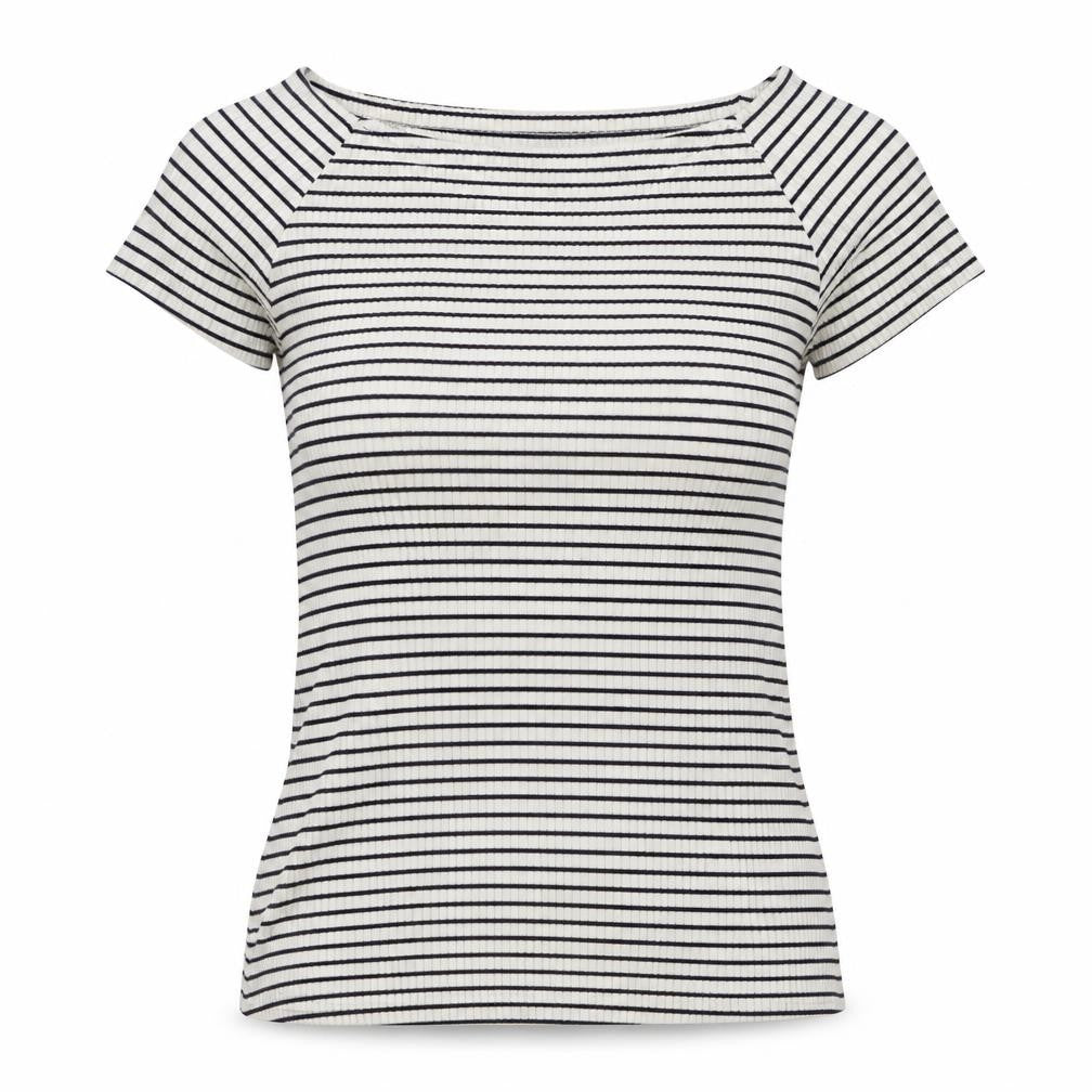 RR Womens White Striped  Pullover Jumper Size M