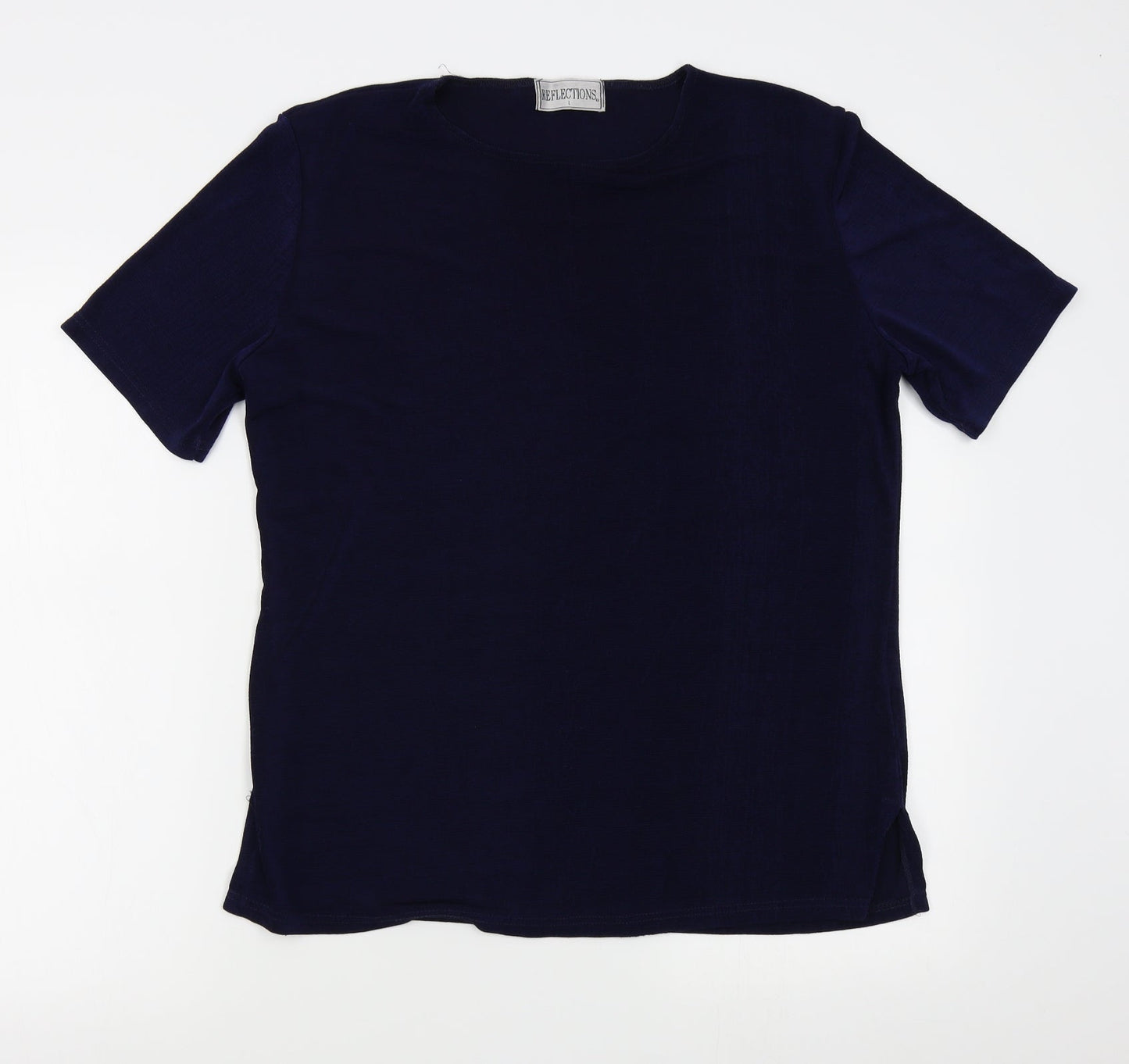 Reflections Womens Blue   Basic T-Shirt Size L