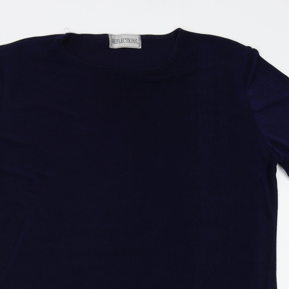 Reflections Womens Blue   Basic T-Shirt Size L