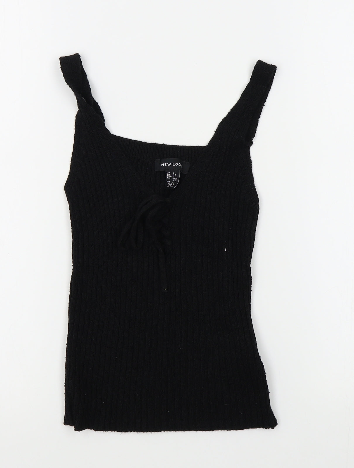 New Look Womens Black   Vest Jumper Size 6