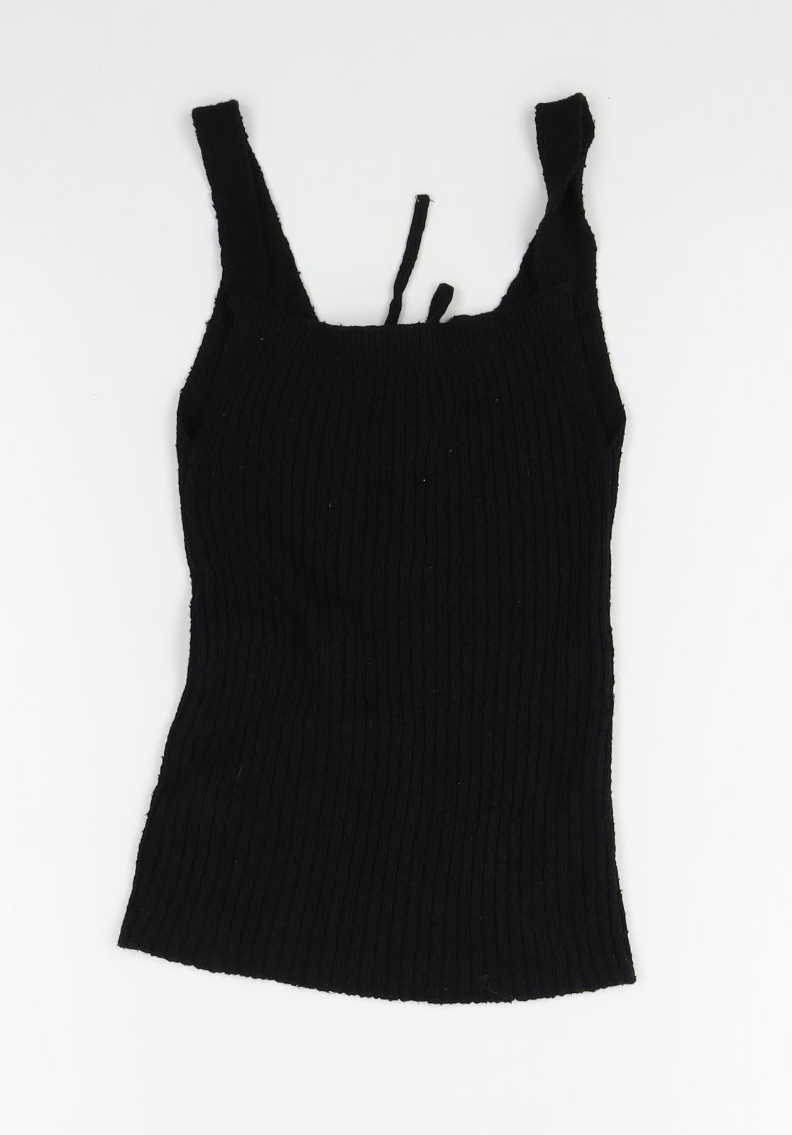 New Look Womens Black   Vest Jumper Size 6