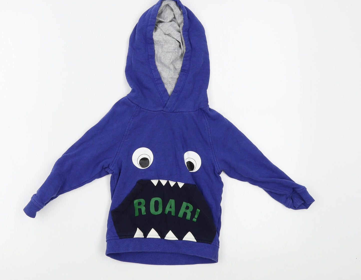 Matalan Boys Blue   Pullover Hoodie Size 2-3 Years