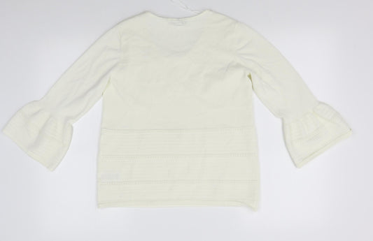 Soon Womens White   Basic Blouse Size 12