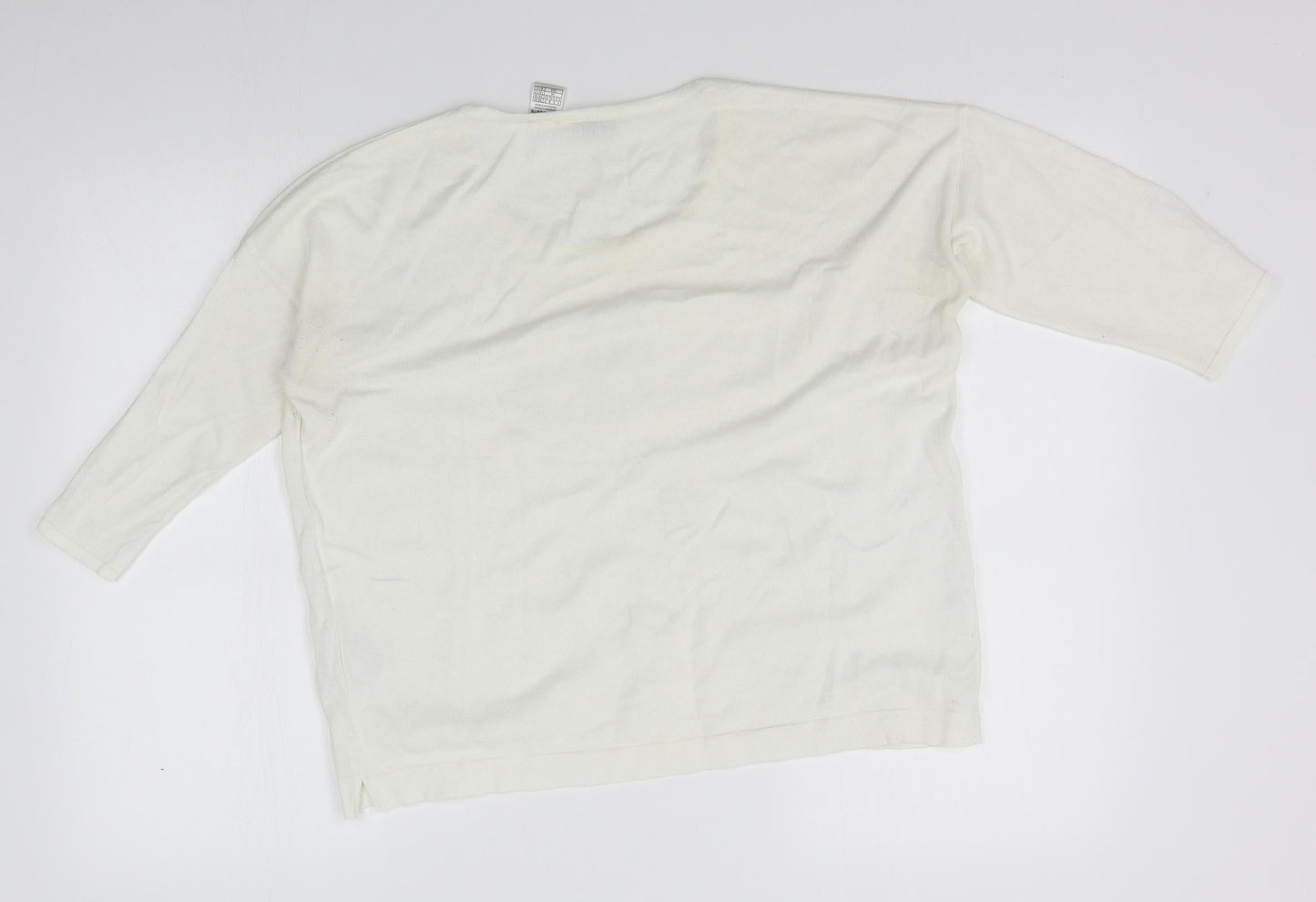 redout Womens White   Pullover Jumper Size 10