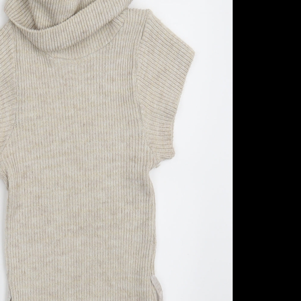 Quiz Womens Beige   Pullover Jumper Size S