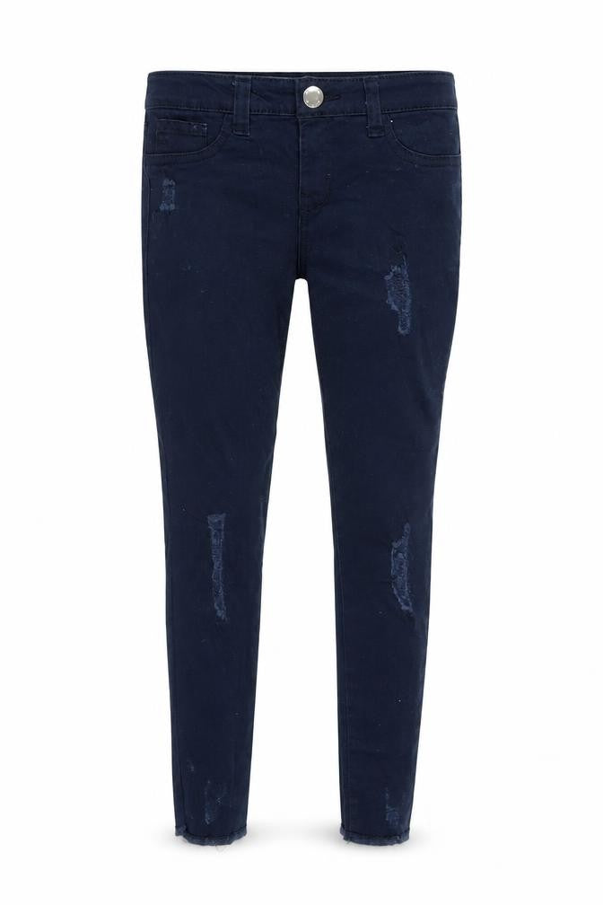 Denim & Co. Girls Blue  Denim Skinny Jeans Size 6-7 Years - Inside Leg 18 Inches