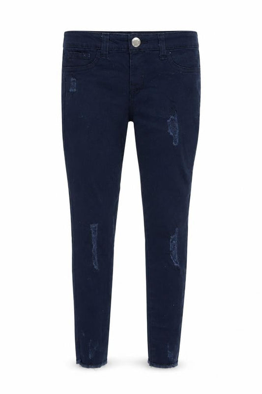 Denim & Co. Girls Blue  Denim Skinny Jeans Size 6-7 Years - Inside Leg 18 Inches