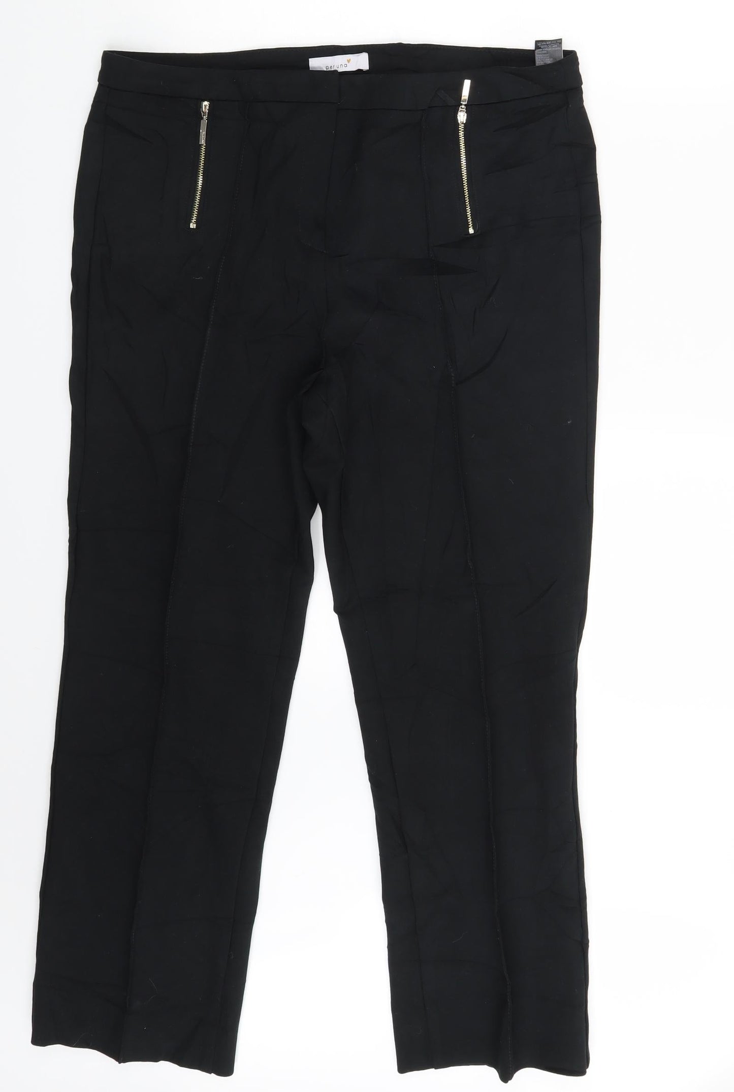 N&S Womens Black   Dress Pants Trousers Size 16 L27 in