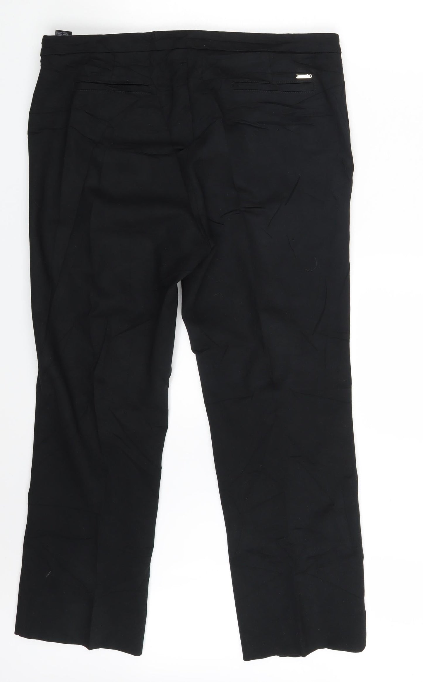 N&S Womens Black   Dress Pants Trousers Size 16 L27 in
