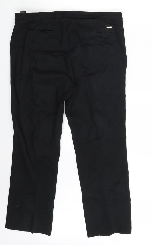 N&S Womens Black   Dress Pants Trousers Size 16 L27 in