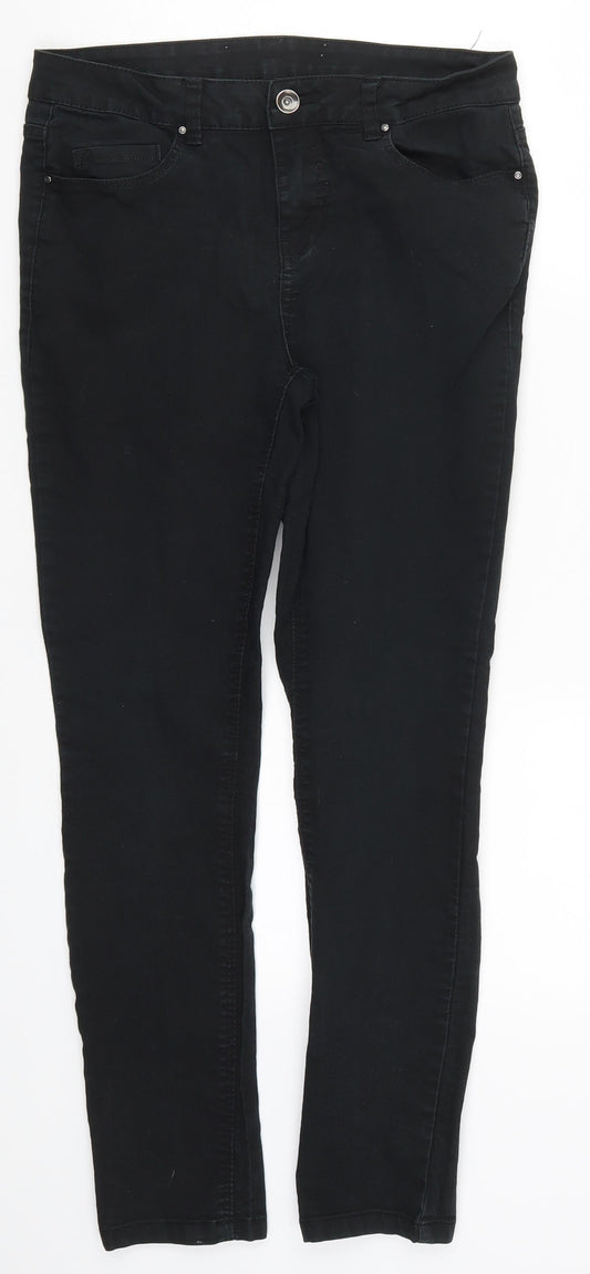 New Look Womens Black  Denim Skinny Jeans Size 10 L27 in