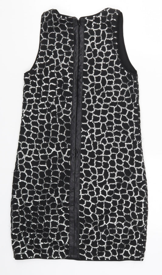 H&M Womens Black Geometric  Mini  Size XS