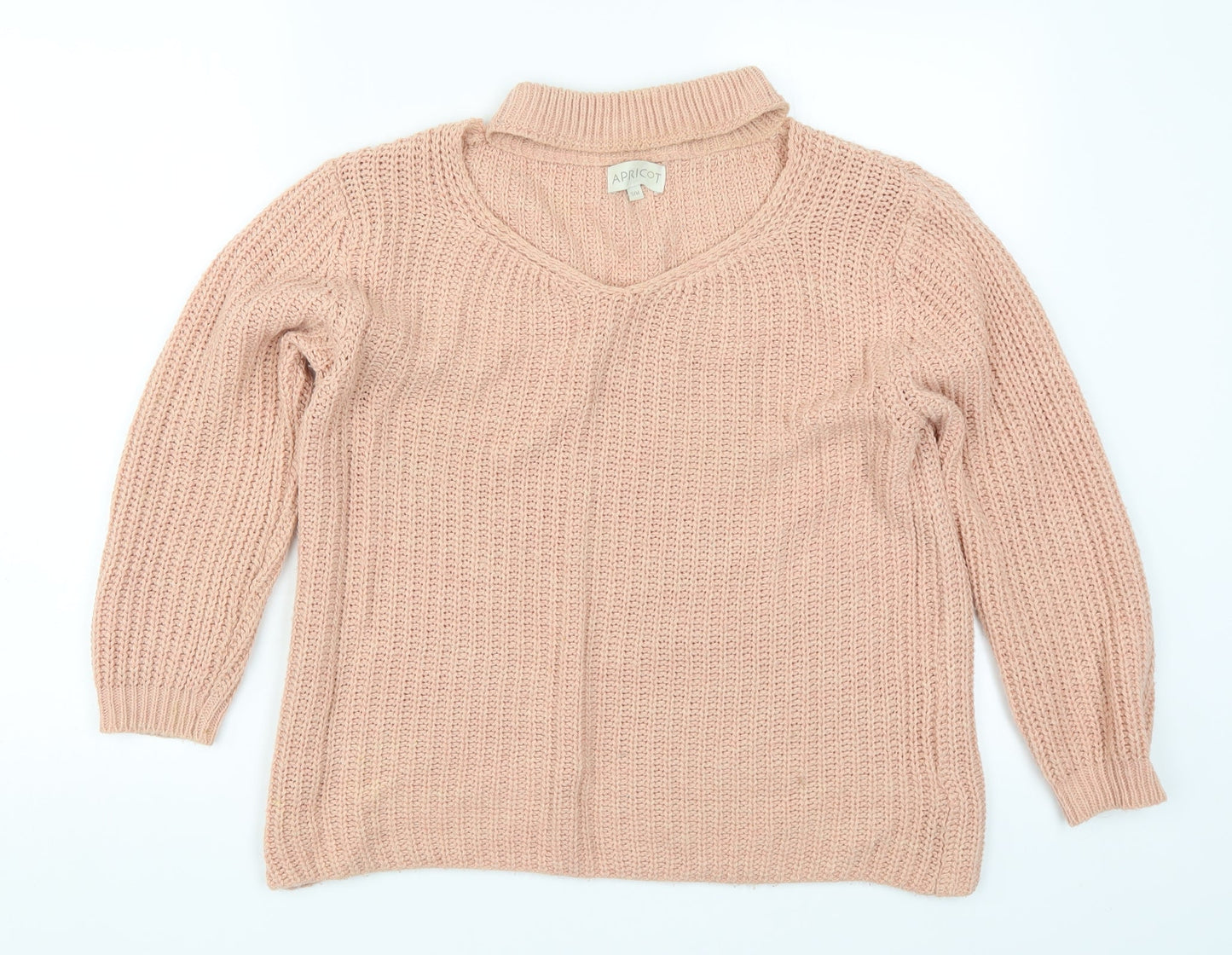 Aprcot Womens Pink  Knit Pullover Jumper Size S