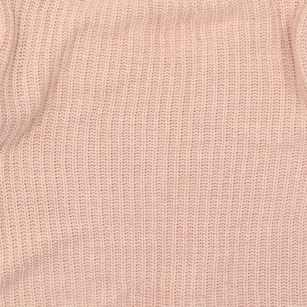 Aprcot Womens Pink  Knit Pullover Jumper Size S