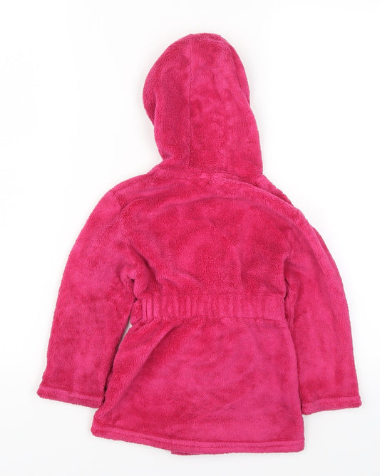 Matalan Girls Pink Solid  Kimono Robe Size 2-3 Years