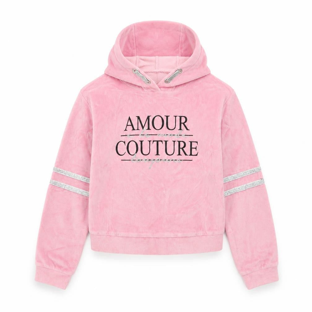 Pep & Co Girls Pink   Pullover Hoodie Size 7-8 Years  - Amour Couture