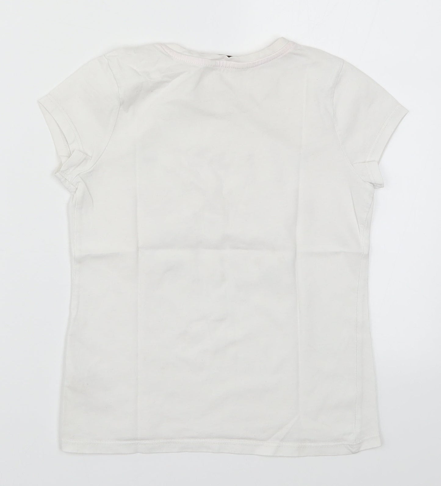 George Girls White   Basic T-Shirt Size 7-8 Years  - I Love New York City