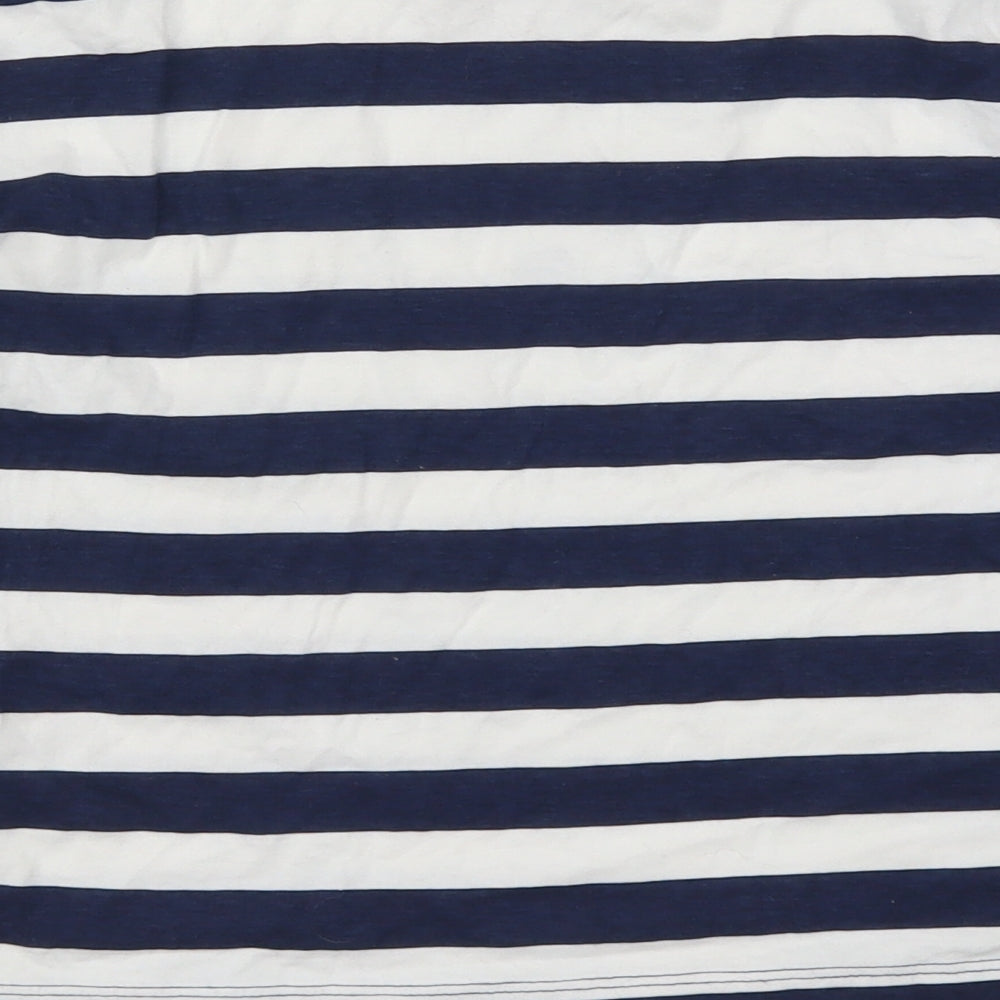 Topshop Womens Blue Striped  Pullover Sweatshirt Size 8  - Williamsburg