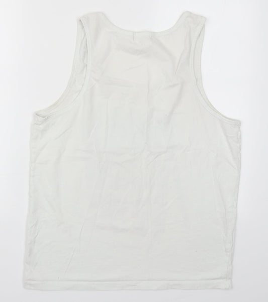 River Islan Mens White    T-Shirt Size L  - Venice Beach