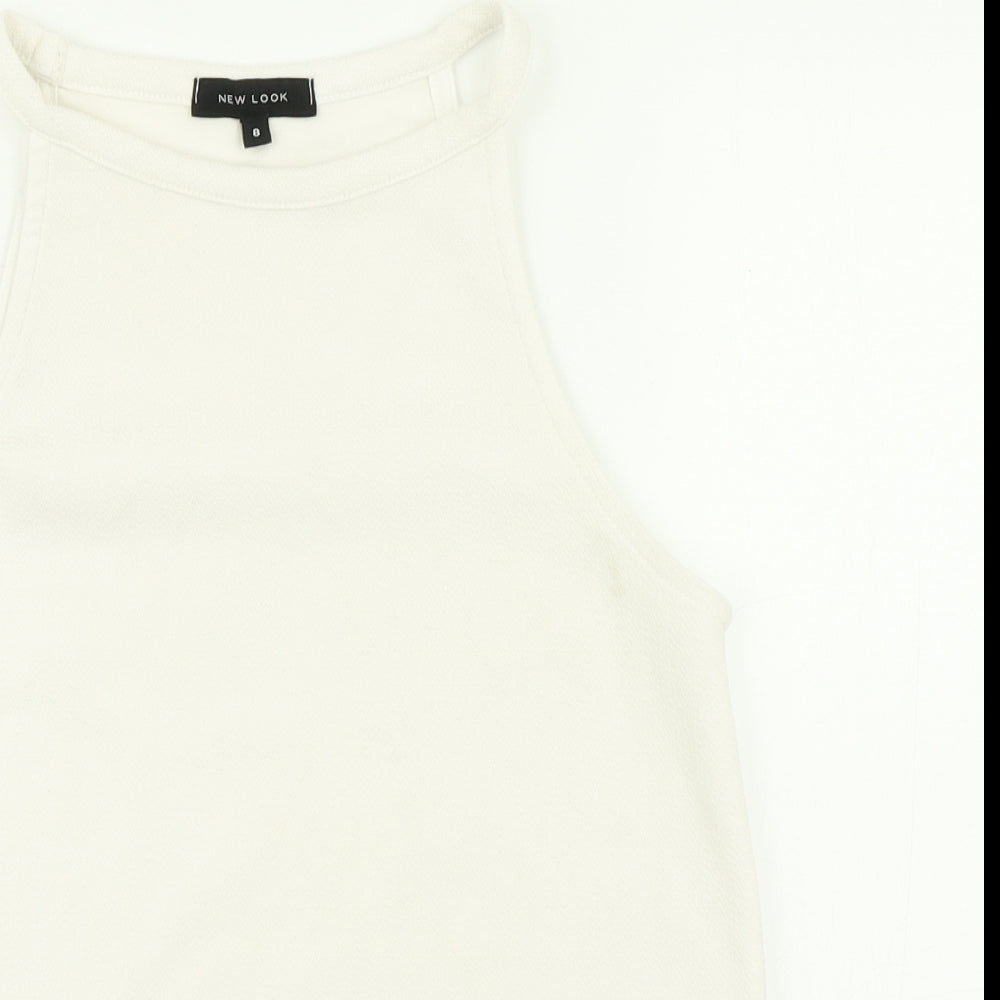 New Look Womens White   Camisole Blouse Size 8