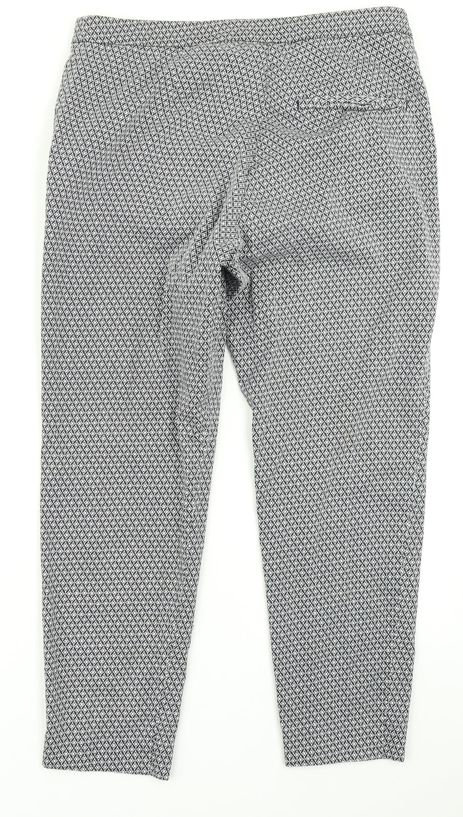 H&M Womens Black Floral  Trousers  Size 14 L23 in