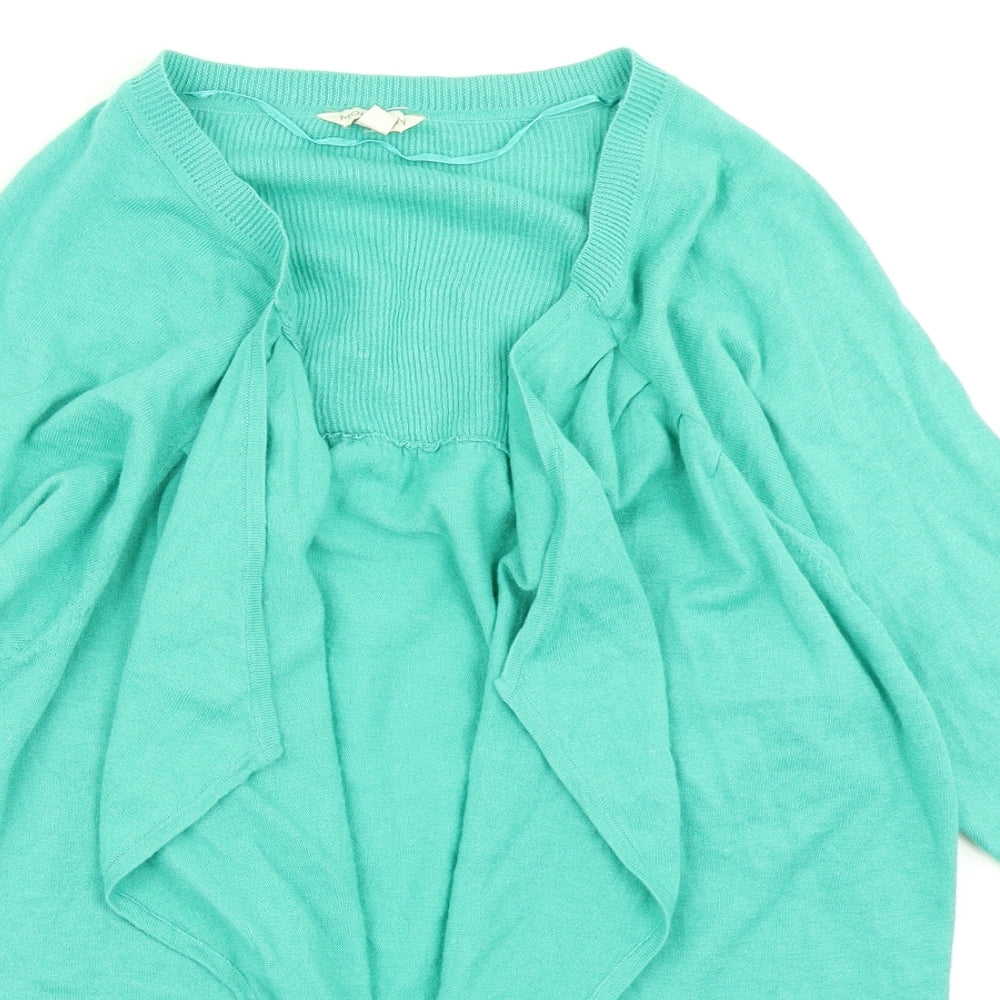 Monsoon Womens Green  Knit Cardigan Jumper Size S