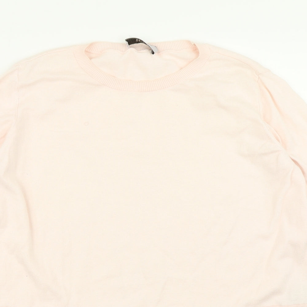Per Una Womens Pink  Knit Pullover Jumper Size 14