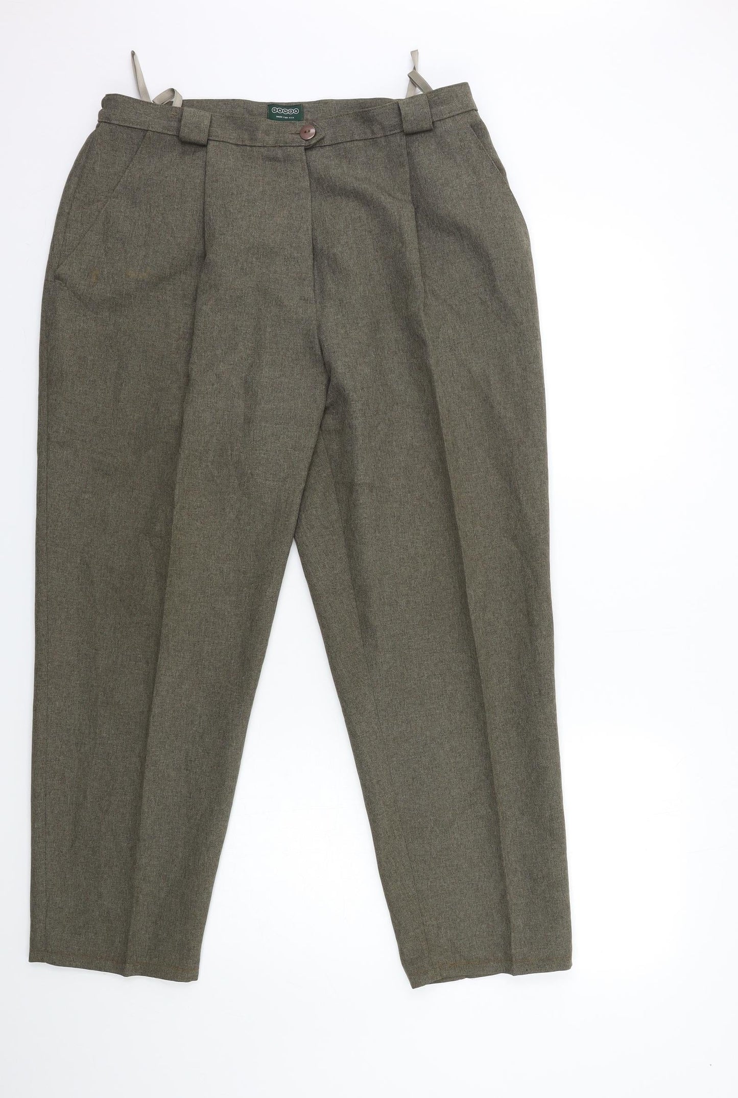 Canda Womens Brown  Rayon Trousers  Size 20 L27 in