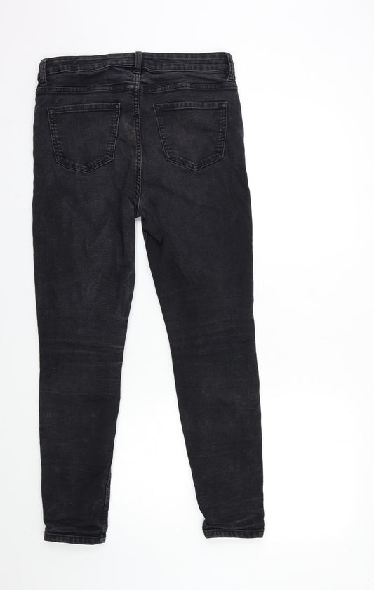 Marks and Spencer Womens Black  Denim Skinny Jeans Size 10 L28 in