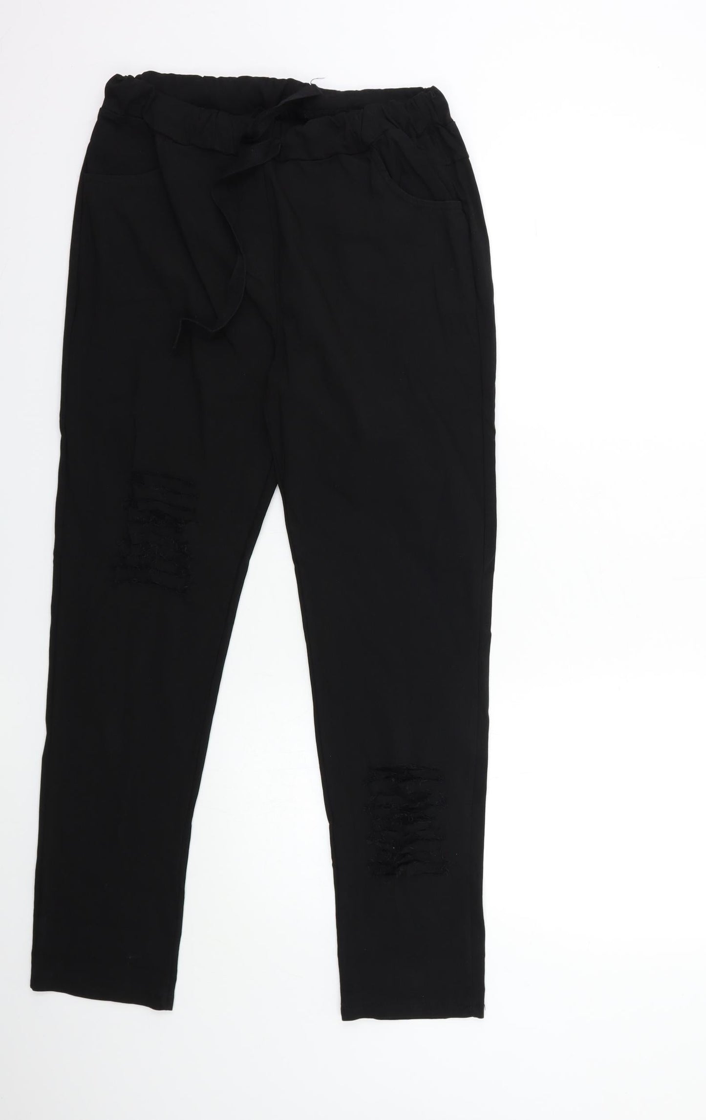 Preworn Womens Black   Trousers  Size 30 in L29 in