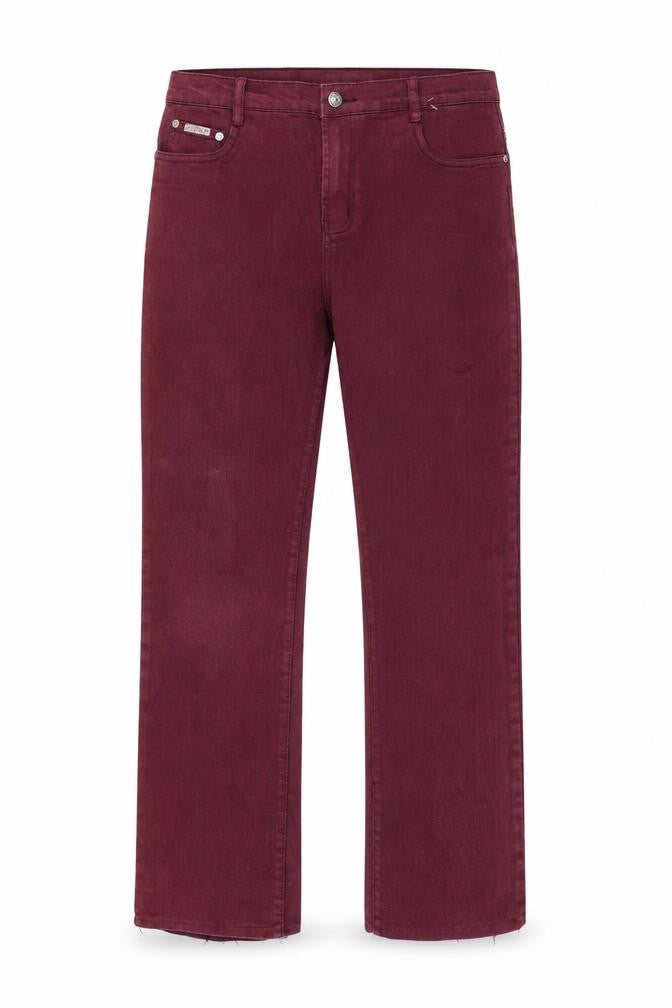 Y.Z.Y Womens Purple  Denim Straight Jeans Size L L28 in