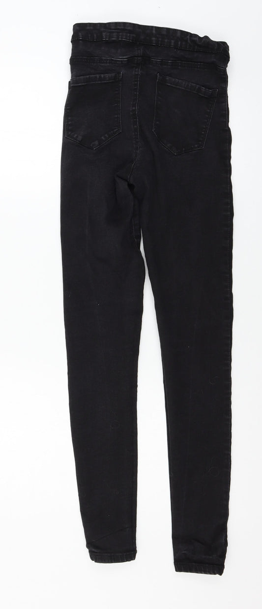 Denim & Co. Womens Black  Denim Skinny Jeans Size 12 L30 in
