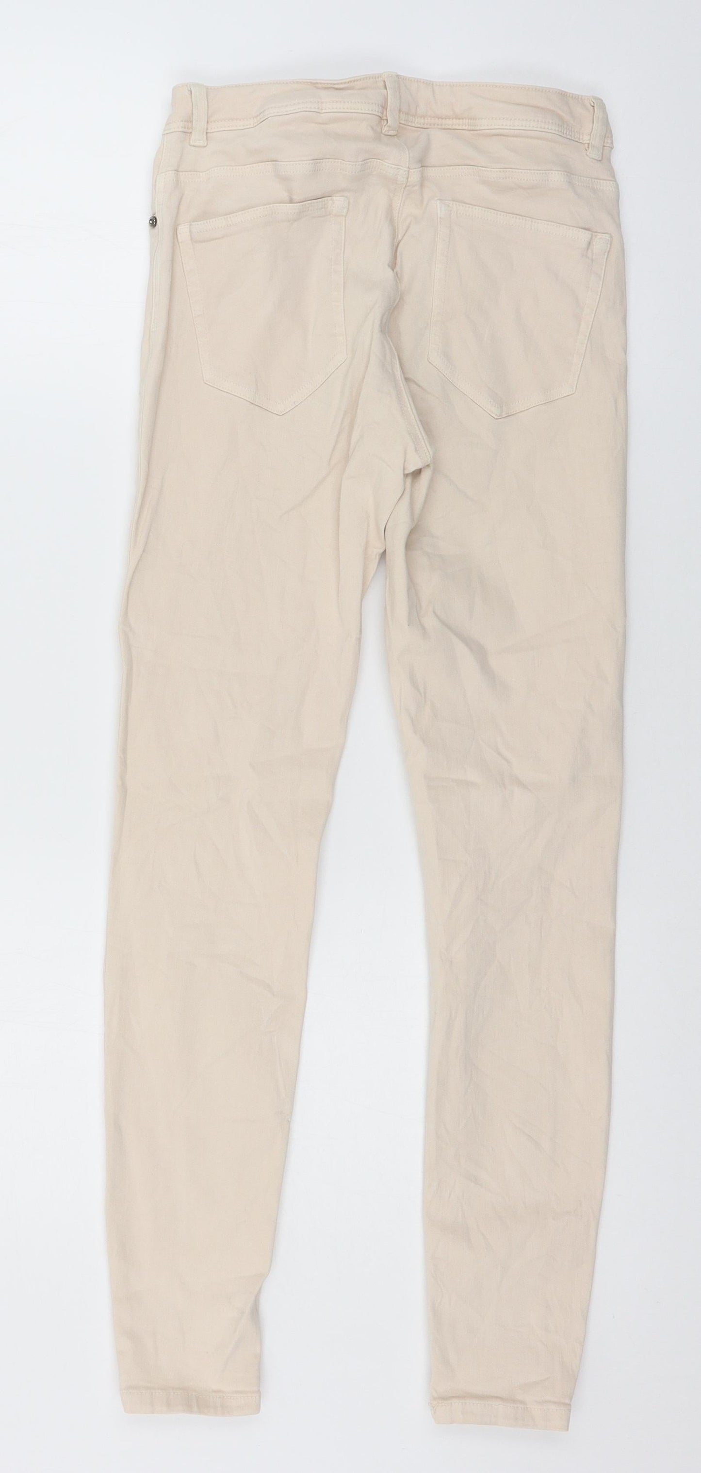Zara Womens Pink  Denim Skinny Jeans Size 10 L27 in