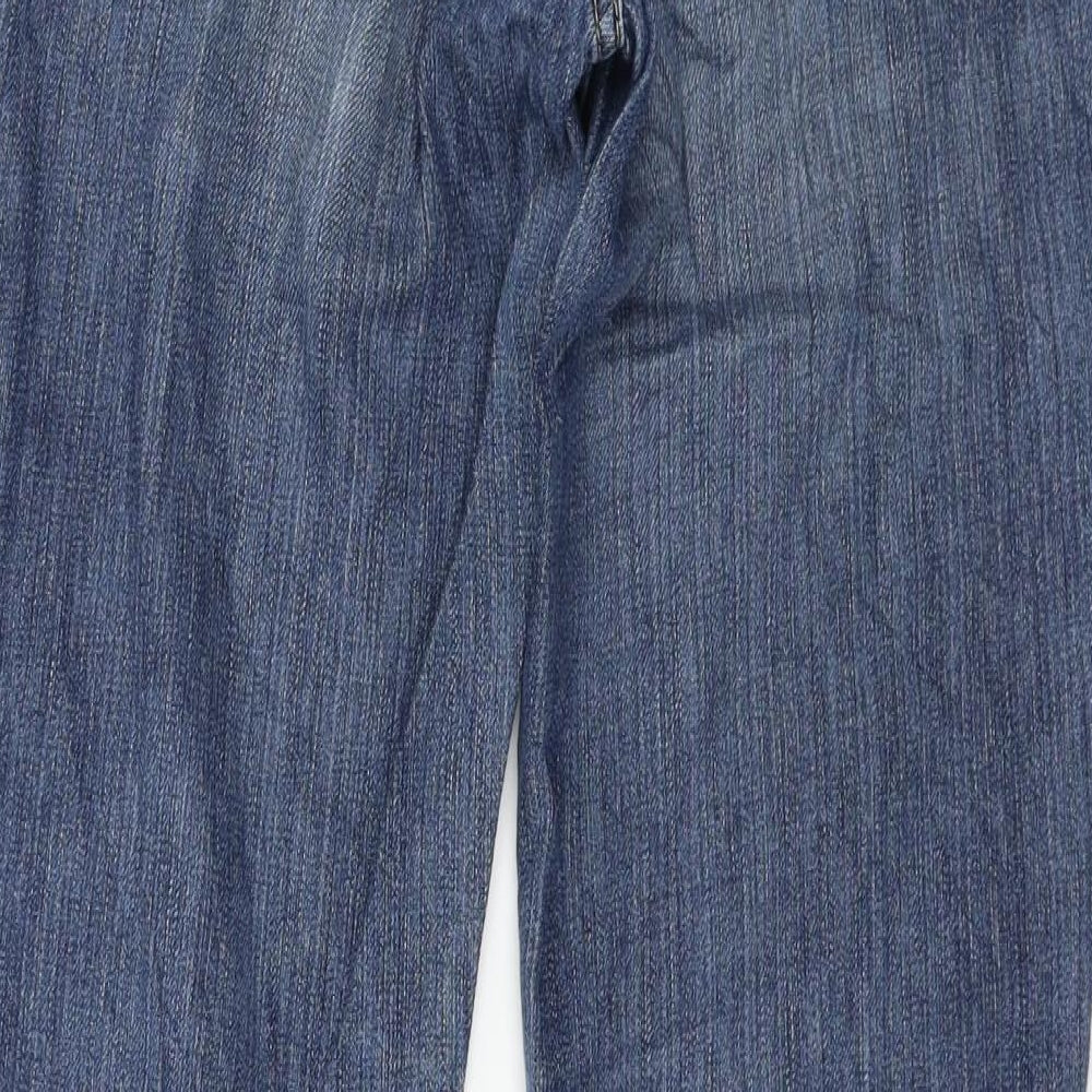 BIG STAR Womens Blue  Denim Straight Jeans Size 30 in L27 in
