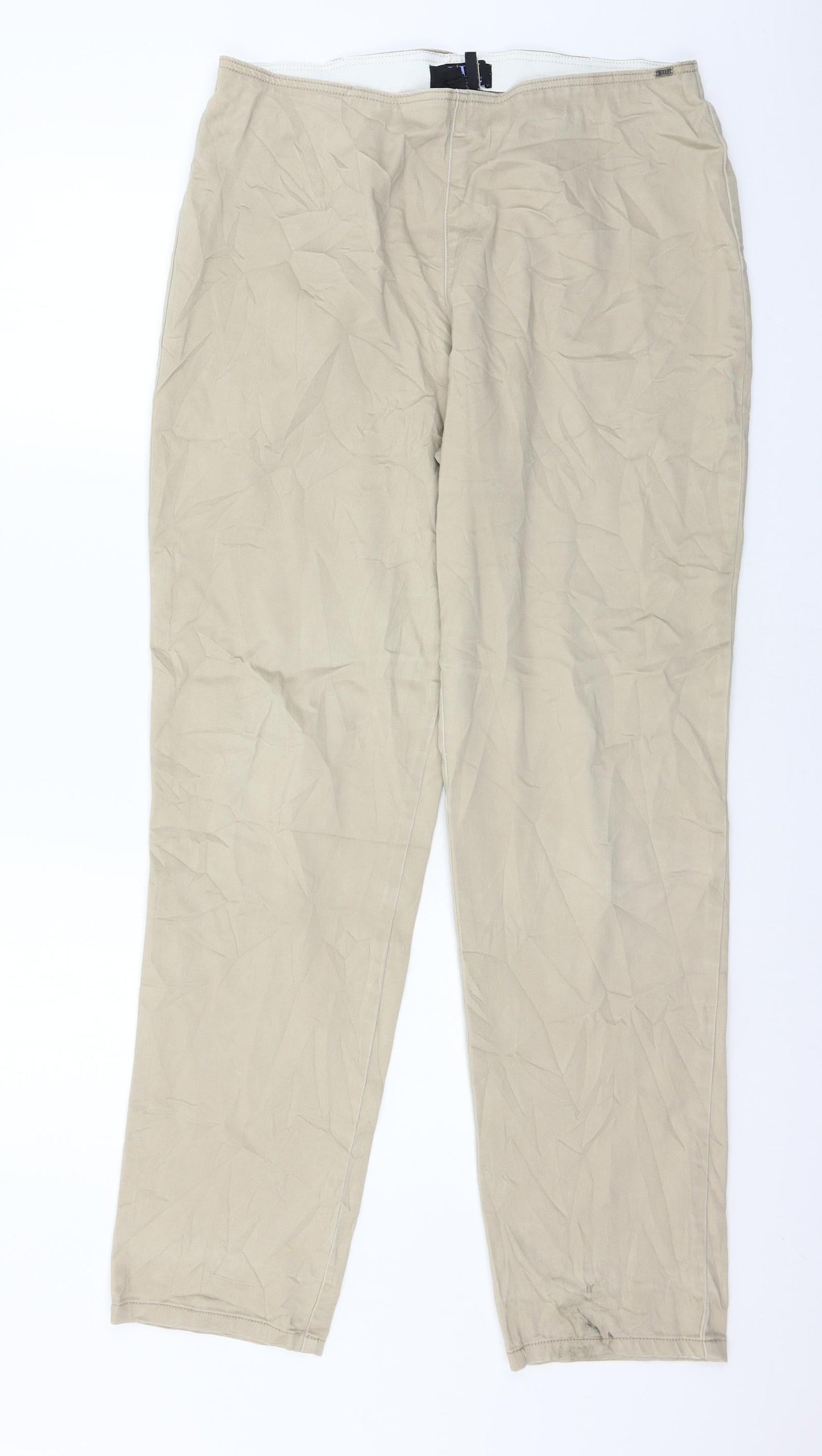 FDJ Womens Beige   Trousers  Size 16 L31 in