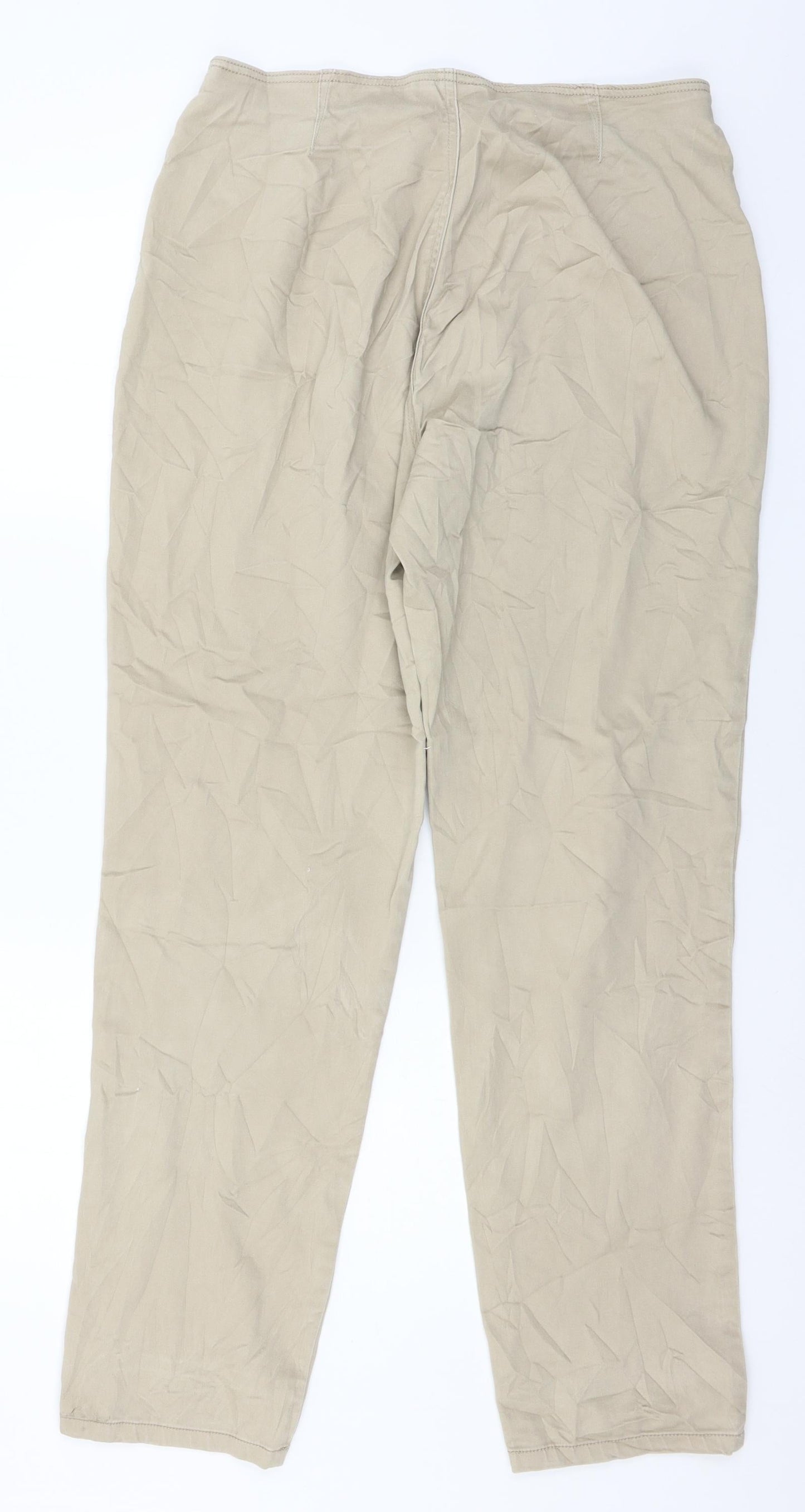 FDJ Womens Beige   Trousers  Size 16 L31 in